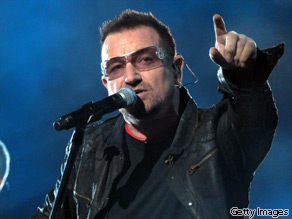 Bono mixes up foreign aid statistics, according to PolitiFact's Truth-O-Meter.