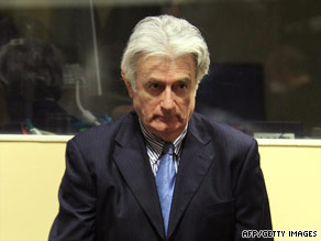 How should the war crimes court handle Radovan Karadzic's trial?