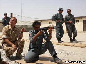 British soldiers mentor Afghan police. But has the risk become too great?