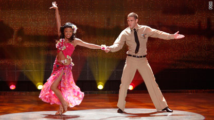 Pauline Mata and Peter Sabasino perform a Quickstep choreographed by JT Thomas and Tomas Mielnicki. 