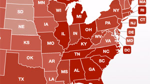 Job numbers by state and industry