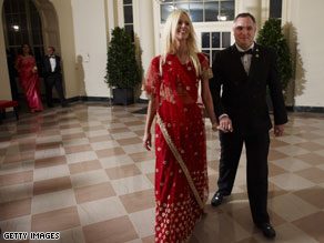 The Congressional Black Caucus says the couple who allegedly crashed the White House state dinner last week also crashed an exclusive reception for the foundation in September.