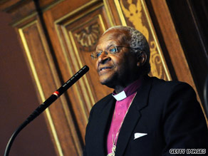 Archbishop Desmond Tutu healing the world spiritually and environmentally.