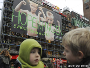 A 'Hopenhagen' poster on display in the Danish capital.