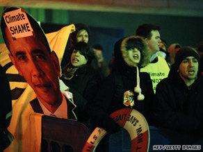 Activists deliver their verdict on the climate change summit in Copenhagen.