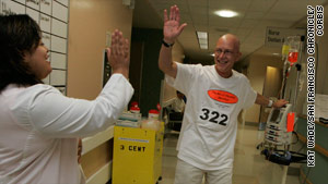 Patient runs hospital marathon