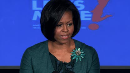 First lady takes on childhood obesity