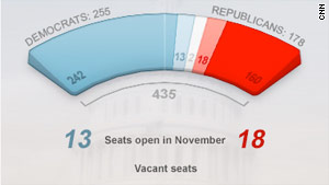 What seats will be open in November?