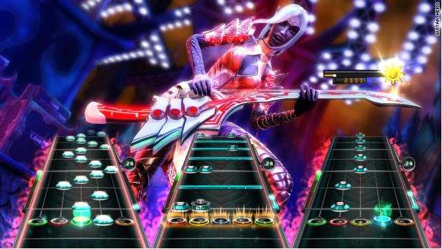 "Guitar Hero: Warriors of Rock" adopts a metal-tinged fantasy motif.