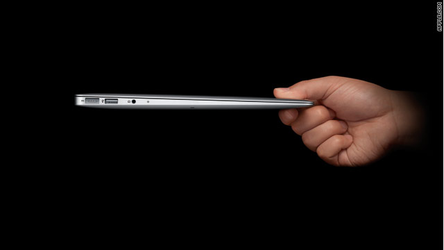 "All notebooks will be like this someday," Steve Jobs said, adding that the Air is "the future of the MacBook."
