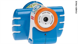 Even rowdy kids may have trouble breaking this Fisher Price video camera.