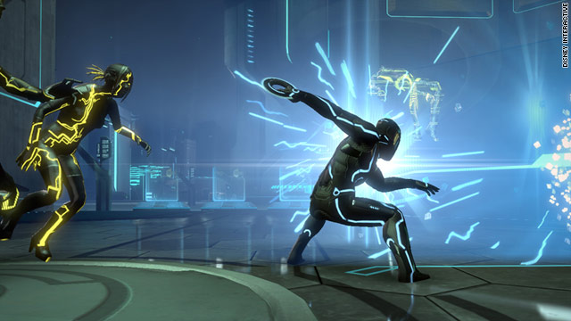 Fights with "Tron's" iconic battle discs are one of the features that will be familiar to longtime fans in "Tron: Evolution."