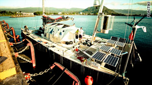 Plastiki in Samoa in June 2010.