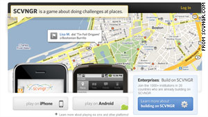 SCVNGR, a check-in-based app, has announced an integration with Facebook Places.