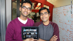 Akshay Kothari, left, and Ankit Gupta created the Pulse news app for the iPad and other devices.