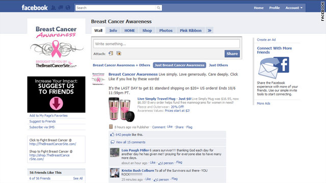 Revealing Facebook posts promote cancer awareness 