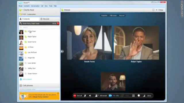 Group video chat is a new feature announced by Skype on Thursday. It will be free during beta testing.