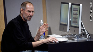 Apple CEO Steve Jobs will stream Apple's Wednesday event live online -- but only to Apple devices.