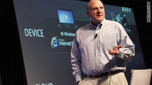 Microsoft CEO Steve Ballmer speaks at this week's Microsoft PDC conference.