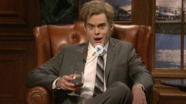 "SNL's" Bill Hader as Julian Assange, complaining that he, not Mark Zuckerberg, should have been Time's Person of the Year.