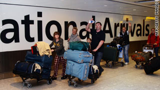 Airports across Europe began reopening Wednesday