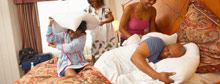 Big families bend hotel rules
