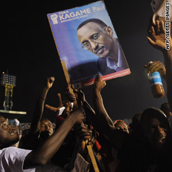 Rwandans await final results with incumbent favored