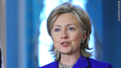 Clinton in Russia for nuke, Mideast talks