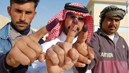 PM's group leads in early Iraq results