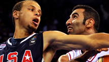 U.S., Iran battle on court