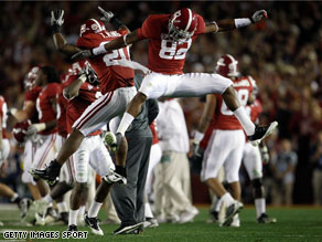 The Crimson Tide defeated the Texas Longhorns 37-21 in the Citi BCS National Championship game at the Rose Bowl on Thursday.