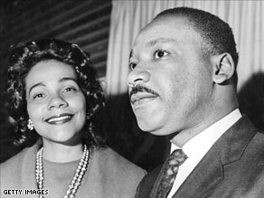 Coretta Scott King and her husband Martin Luther King, Jr.
