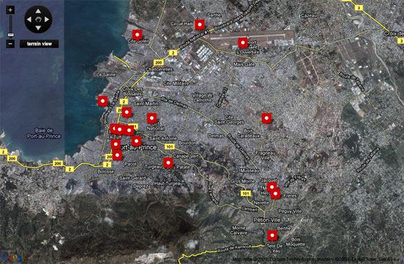 haiti earthquake world map. Interactive Map: Haiti