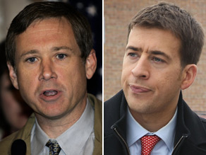 The Democratic state treasurer and a five-term Republican congressman will face off in November to fill the U.S. Senate seat once held by President Obama.