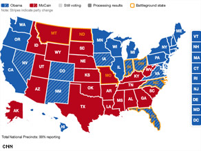Cafferty: Why are some Obama ’08 ‘blue’ states turning ‘red ...