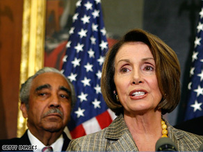 Rep. Charles Rangel (D-NY) and House Speaker Nancy Pelosi.