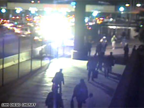 A frame of surveillance tape that may show a family missing for more than a month from California.