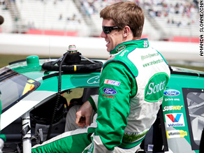 Carl Edwards works hard on and off the track to keep fit.