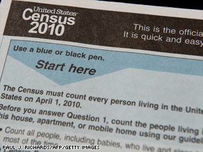 The Census form is required to be returned by April 1. The first Census was taken in 1790, when the U.S. population was less than the current population of Los Angeles -- around four million.