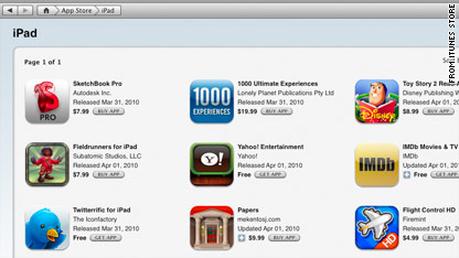 Apple iPad apps