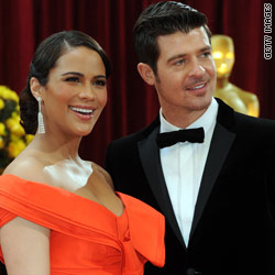 Paula Patton and Robin Thicke