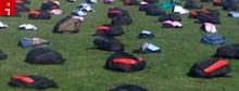 Backpacks symbolize suicides