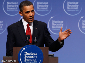 Pres. Obama answers reporters' questions during a news conference at the conclusion of the Nuclear Security Summit in Washington, DC.