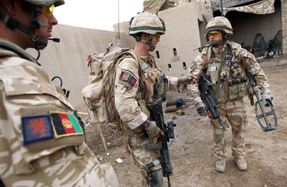 The role of UK troops in Afghanistan is likely to be prominent in the party leaders’ debate on world affairs. (AFP/Getty)