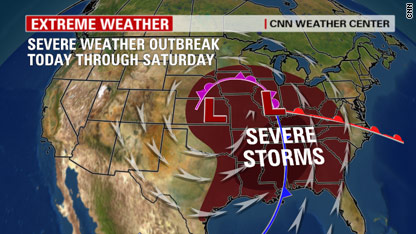 Substantial Risk Of Severe Storms Friday, Saturday – This Just In - CNN ...