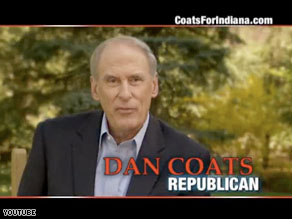 Republican Dan Coats is up with his second television ad in Indiana.