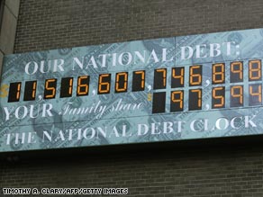 The National Debt Clock in Manhattan.