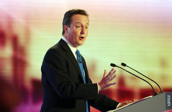 UK Conservative Party leader David Cameron headed the opinion polls after Thursday’s debate (Getty).