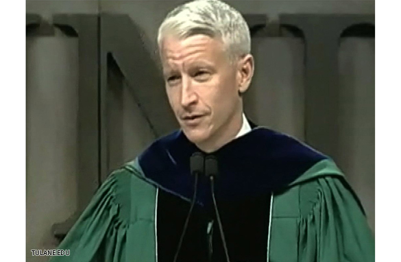 anderson cooper tulane commencement speech central idea