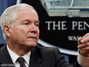 Defense Secretary Robert Gates indicates a military review should be finished before there's any repeal of the policy.